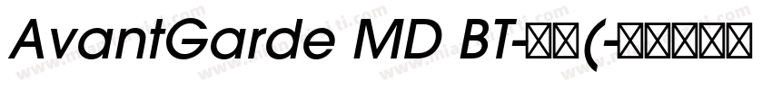 AvantGarde MD BT-普通(字体转换
